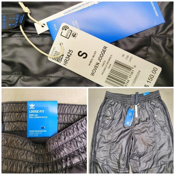 ADIDAS BLUE VERSION WOVEN JOGGERS Size S - Picture 10 of 13